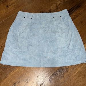 Suede skirt